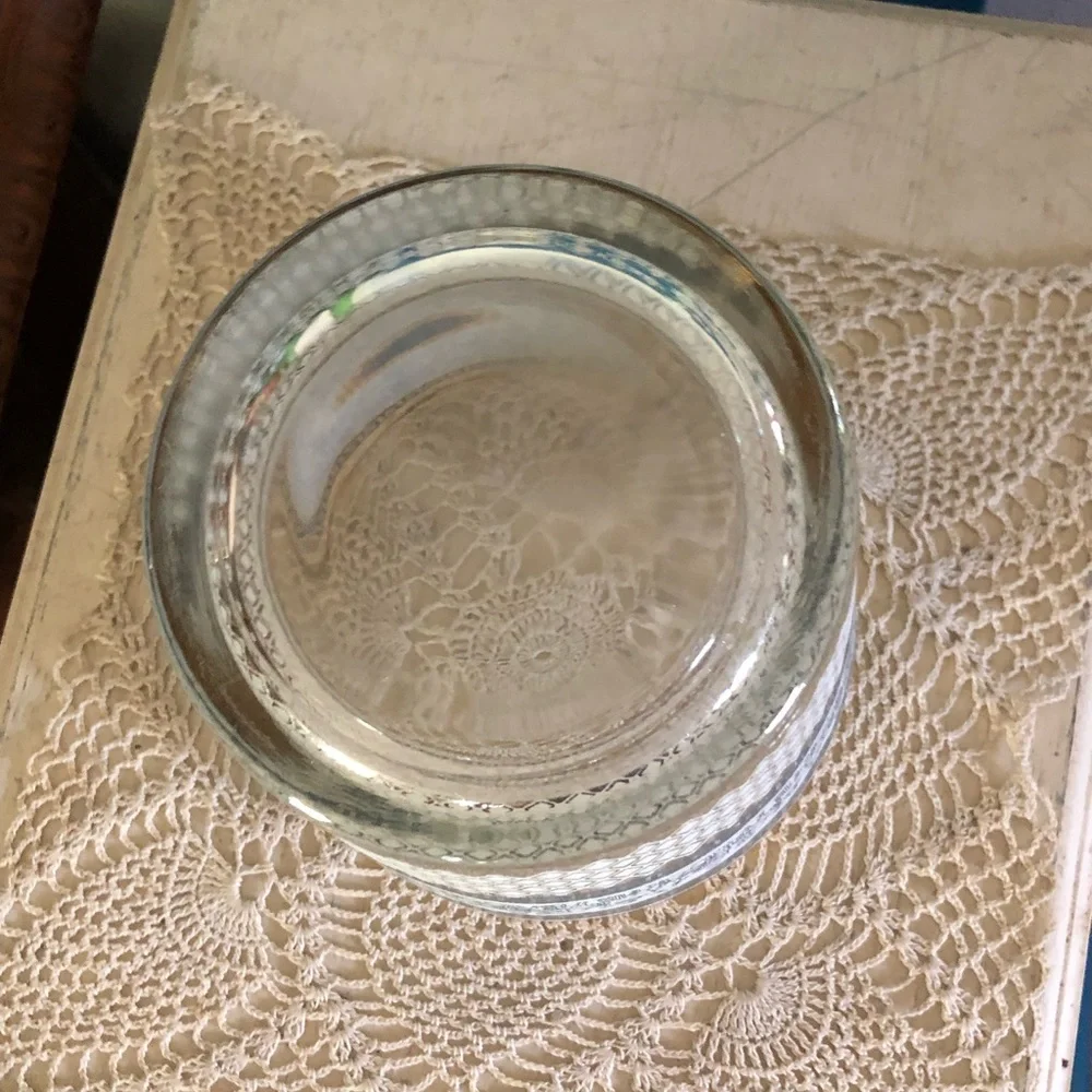 Vintage Jeannette Patrician Egyptian Greek Glass Ice Bucket